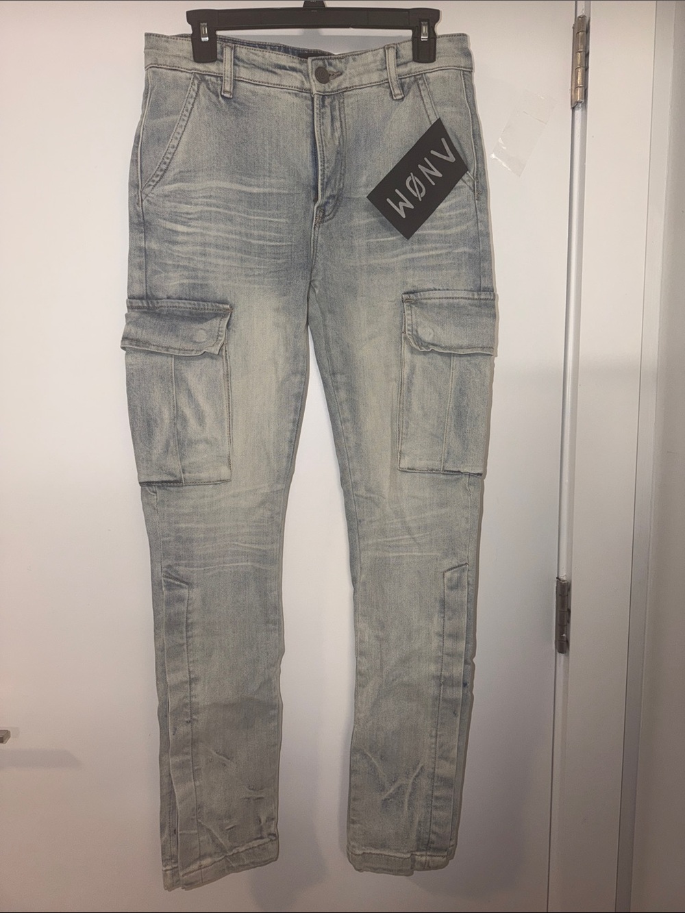 🔥👖🔥 Anom Men’s Slim Cargo Jeans — Size 32